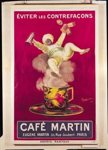 Cafe Martinin mainosjuliste, 1921